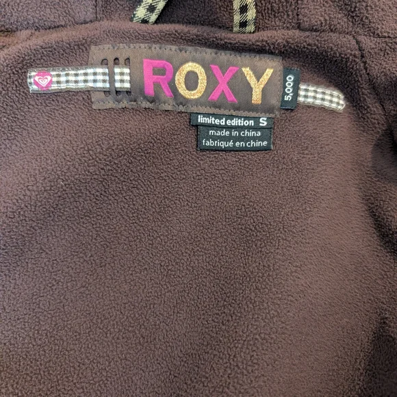 Pre-owned Roxy Women's Hooded Utility Jacket - Olive Check - Picture 9 of 11